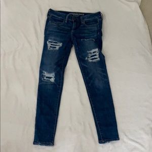 mid rise ripped jeans